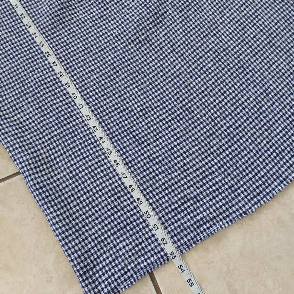 Reformation Raphael Linen Maxi Dress Challah Check Blue White Gingham M - Picture 13 of 16